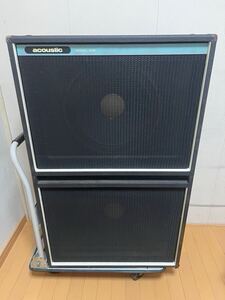 acoustic control corporation model 406 bass cabinet 動作確認済み　ベース キャビネット　15×2 Speaker