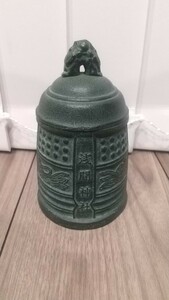 浅間神社 記念品 釣り鐘 レプリカ 鐘 昭和 美品 半鐘 吊鐘 置物 仏具 鳴り物 青銅 工芸 釣り鐘 梵鐘 吊り鐘 アンティーク コレクション