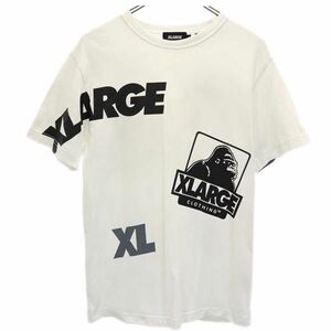 エクストララージ ロゴプリント 半袖 Tシャツ S ホワイト系 XLARGE メンズ