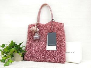 ANTEPRIMA アンテプリマ◆ワイヤー◆ハンド バッグ◆ピンク シルバー金具◆超美品◆腕掛け◆香水瓶 フラワー チャーム◆N8169