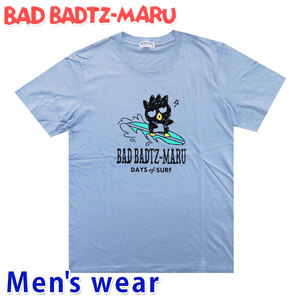 バッドばつ丸 半袖 Tシャツ メンズ ばつ丸 バツマル サンリオ グッズ XO1142-208B LLサイズ BL(ブルー)