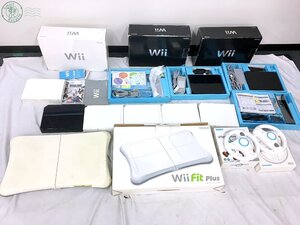 AL0106520　☆ 1円スタート！ Wii 本体 RVL-001 8点 WiiFit Plus コントローラー まとめ売り ゲーム おもちゃ 初期化済 現状品 中古