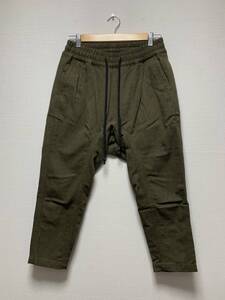 美品☆[RIPVANWINKLE] 21AW 定価48,400 Cropped Easy Pants ウール混 クロップド イージーパンツ 4 RB-331 日本製 リップヴァンウィンクル