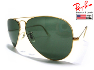 希少Vintage B&L RayBan METAL USA製G15ボシュロムBLメタルGoldゴールド ティアドロップ ミリタリ アメリカ金パイロット グラス サングラス