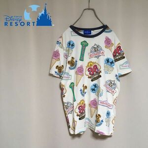 【TDR】東京ディズニーリゾート ディズニーランド 36周年記念 半袖 Tシャツ Mサイズ アイボリー メンズ レディース ミッキー ミニー