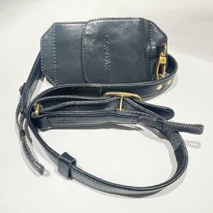 【大珍品 即決】CONTAX G1 / G2用 本革製 デラックスストラップ 小物ケース付き / deluxe strap ストラップ