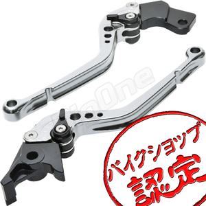 BigOne STD RF400V GSX-R400R GSX400S SV400 SV650S GSX-R750 RF400R SV650 ビレット ブレーキ クラッチ レバー 銀/黒 シルバー ブラック