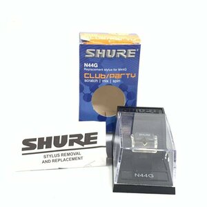 SHURE シュア N44G カートリッジ用 交換針 取り外し品 [ 元箱 / 説明書 / ケース ]付き◆現状品【TB】