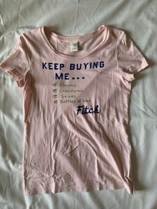 Abercrombie & Fitch アバクロンビー&フィッチ 半袖 ビッグ アイコン Tシャツ ピンクサイズL