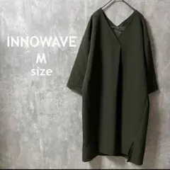 【INNOWAVE】vネック ワンピース ゆったり 大人可愛い カジュアル