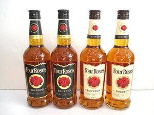 フォアローゼズ　バーボンウイスキー　4本セット　Four　Roses　BOURBON　700ｍｌ