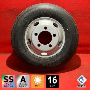 【個人宅配送不可】新車外し品 205/85R16 16×5.5J 116.5-8TC 5H 2022～2023年製 エルフ等 タイヤ＆ホイール1本【47139849】