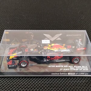 レッドブル ホンダ F1　1/43 アストンマーチン RB16 3rd PLACE STYRIAN GP 2020 #33(ブラック×レッド) マックス・フェルスタッペン