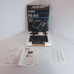 超希少 FA-6 CASIO INTERFACE BOX インターフェイスボックス カシオ 箱 取説付 取扱説明書付属 ポケットコンピューター ポケコン