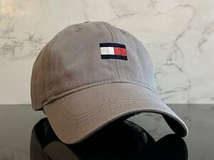 【未使用品】567KC お洒落★TOMMY HILFIGERトミー・ヒルフィガ－ キャップ 帽子 CAP お洒落で合わせ易いグレーのコットン素材《FREEサイズ