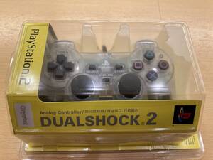 【新品未開封】PS2 DUALSHOCK2 アナログコントローラー 輸入版 クリスタル 透明 デュアルショック