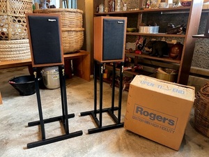【送料無料!!】Rogers LS3/5A Monitor Loud speaker ロジャース スピーカー ペア　動作品　元箱・スタンド付き　/　イギリス