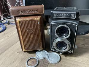 ROLLEICORD　75mm　1:3.5　　ケース　キャップ　フィルター 付　　ローライコード　rollei ローライ