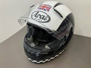 ☆【売り切り】そこそこ美品 ARAI アライ QUANTUM-J ヘルメット フルフェイス クリアシールド ブラック ホワイト