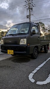 サンバートラック　　　 走行85000キロ　 　　車検7年3月迄 　　＜程度上＞　　＜綺麗＞