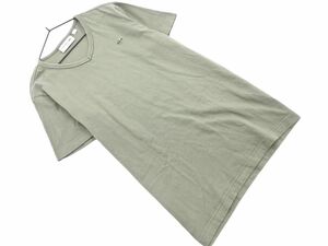 LACOSTE ラコステ SLIM FIT スリムフィット ロゴ カットソー sizeXS/緑 ■◆ ☆ eea7 レディース