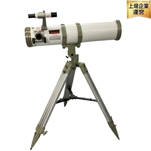 【引取限定】Vixen RIOOM ASTRONOMICAL TELESCOPE 天体望遠鏡 赤道儀 D=100mm f=800mm 三脚付き ビクセン ジャンク 直 B9630274