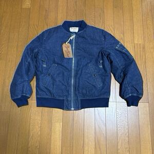 TENDERLOIN MA-1 DENIM SMALL デニム ダウン ジャケット ミリタリー インディゴ テンダーロイン