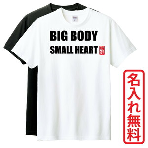 おもしろTシャツ　半袖 Tシャツ　長袖 ロンT　対応　BIGBODYSMALLHEART　