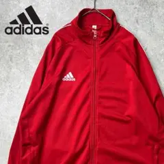 adidas アディダス トラックジャケット ジャージ レッド オーバーサイズ