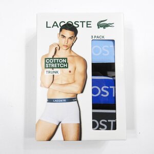 未使用 LACOSTE ラコステ ボクサーパンツ 3PACK #1127250 下着 ボクサーブリーフ コットンストレッチ 3枚組