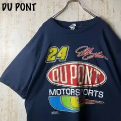 ナスカー DUPONT レーシング Tシャツ ネイビー XL アメリカ古着