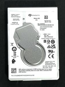 【送料無料】 ★ 2TB ★　Seagate　/　ST2000LM007　【使用時間：54ｈ】　2023年製　稼働極少　 2.5インチ 内蔵HDD/7mm厚/SATA 