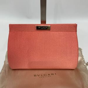 BVLGARI ピンク パーティーバッグ ポーチ クラッチバッグ