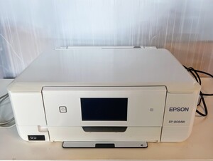 EPSON エプソン インクジェットプリンター プリンター EP-808AW 複合機 ホワイト　E0399