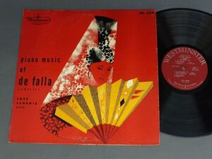 ●米LP JOSE ECHANIZ/PIANO MUSIC OF DE FALLA COMPLETE●