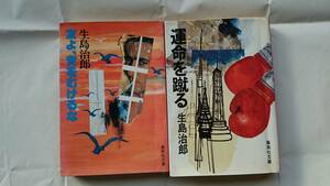 生島治郎 傑作セット 友よ、背を向けるな + 運命を蹴る 集英社文庫初版 送料込み