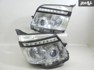 【HIDデイライト点灯OK】トヨタ 純正 ZRR70 70 ヴォクシー 2009年 HID ヘッドライト ヘッドランプ 左右 デイライト付 KOITO 28-203 棚20-3