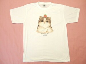 横浜最新 トマトの猫ちゃん♪魅惑のさわやか白 Tシャツ M, L 送料220円a13a(サイズを必ずお知らせ下さい)