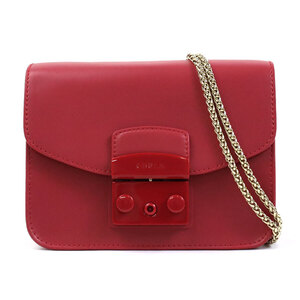 フルラ Furla 斜め掛けショルダーバッグ レザー レッド h29627f