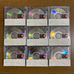 新品 未開封 MD TDK XG 74分 9枚 当時物 レア 廃盤 minidisc ミニディスク MDディスク mini disc 録音用 ディスク レトロ 