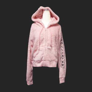 ★SALE★Hollister/ホリスター★シェルパフルジップパーカー (Pink/M)