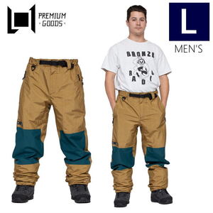 ● L1 VENTURA PNT DULL GOLD ABYSS Lサイズ メンズ レディース ユニセックス スノーボード パンツ PANT 23-24 日本正規品