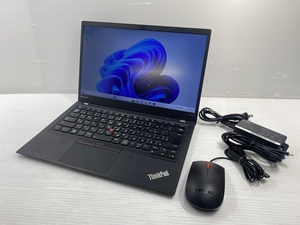 【中古品】windows11 レノボ Core i7搭載 SSD RAM 16GB ThinkPad X1 Carbon TP00086A ○YR-18194○