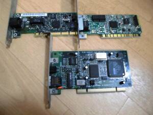 INTEL Pro/100+ Management Adapter + digital 21140 チップ + NEC G7CMC 100Base-TX PCIネットワークカード３枚　動作確認済