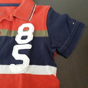 トミーヒルフィガーTOMMY HILFIGER　4T100ポロシャツ　105　110　男の子　子供服　キッズ　おしゃれ　ロゴマーク　女の子　男女可能　半袖