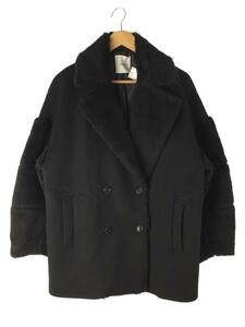 CLANE◆BOA COMBINATION COCOON P COAT/2/ウール/BLK/17102-0291