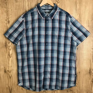 THE NORTH FACE S/S SHIRTS ノースフェイス チェック柄 半袖シャツ サイズ メンズ XL 古着 s24080234