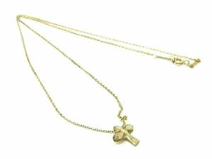 1円 ■美品■ TIFFANY＆Co ティファニー エルサペレッティ バードクロス SV925 ネックレス アクセサリー レディース シルバー系 AW5825