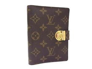 1円 ■美品■ LOUIS VUITTON ルイヴィトン R21015 モノグラム アジェンダPM コアラ 6穴式 手帳カバー スケジュール帳 ブラウン系 FH4825