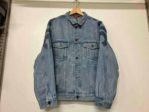 Supreme シュプリーム 22ss／Inset Logo Denim Trucker Jacket Gジャン(デニムジャケット) サイズL メンズ通年